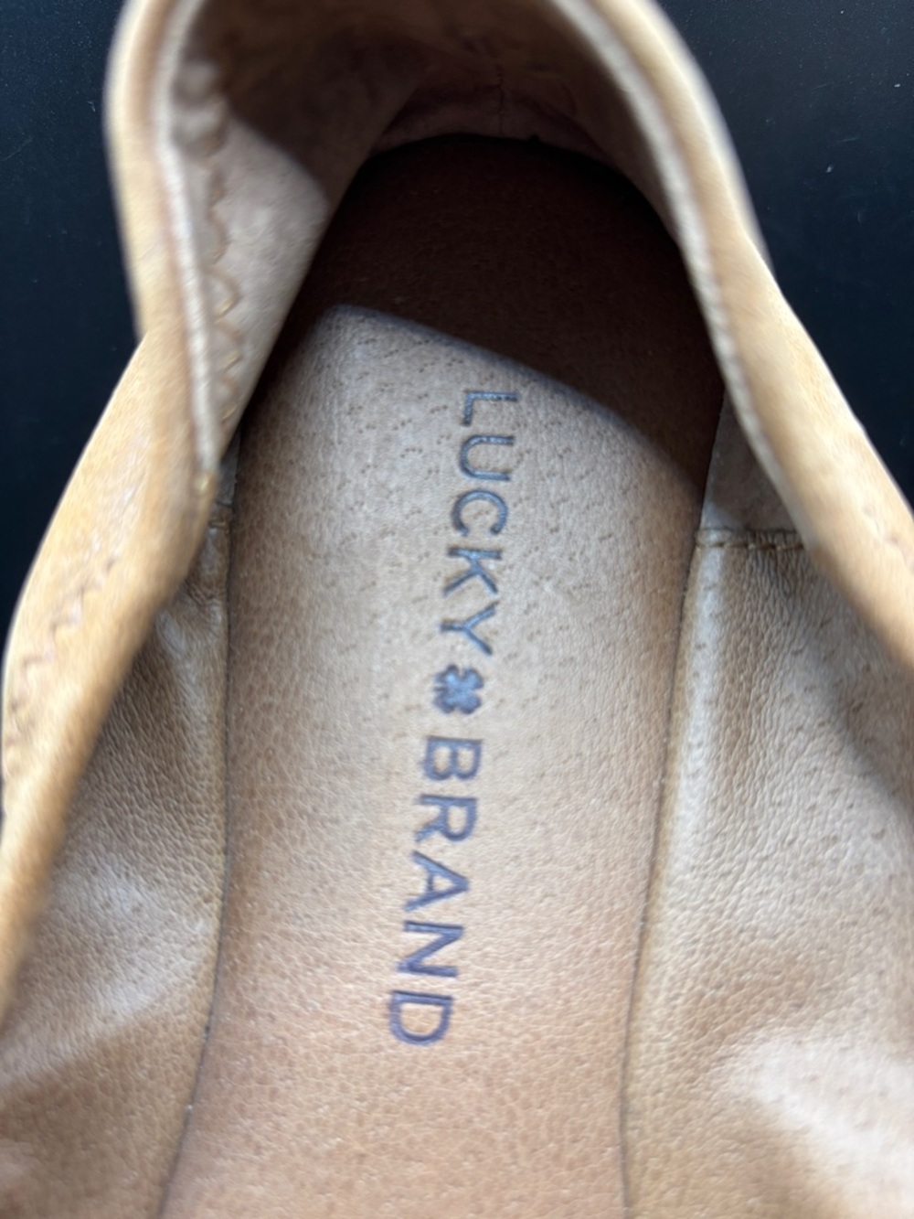 Lucky Brand Brown Leather Ballet Flats - Picture 2 of 6